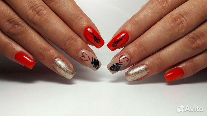 Аппаратный маникюр + гель-лак