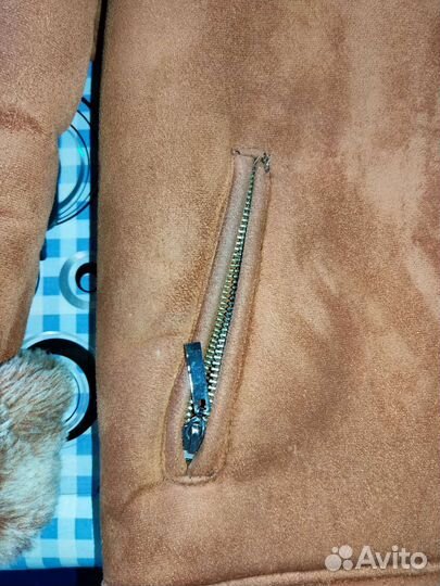 Дубленка- куртка искусственная размер 42+