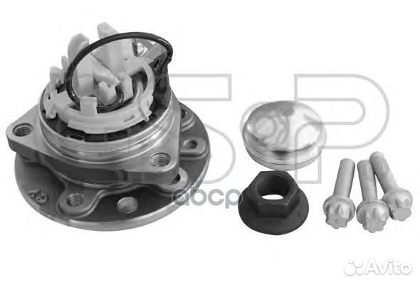 Ступица с подшипником opel astra H/zafira 04- п