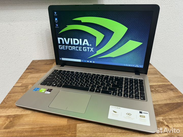 Новый 2022 игровой Asus 4 ядра 8Gb MX110 SSD 512Gb