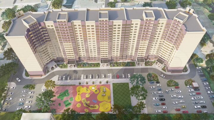 2-к. квартира, 66,3 м², 6/17 эт.