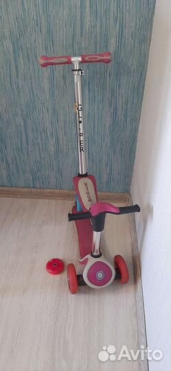 Беговел-самокат с сиденьем. Globber. Трансформер