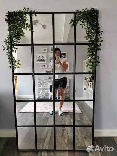 Зеркало окно настенное интерьерное