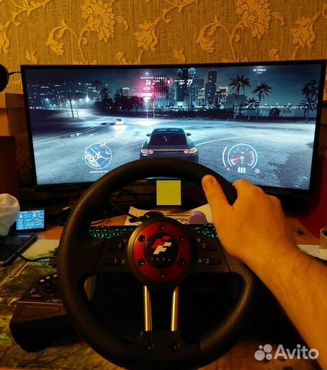 Руль игровой FlashFire Force Wheel WH-2304V