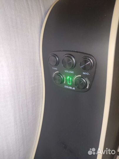 Трансакустическая гитара kepma(датчик double)