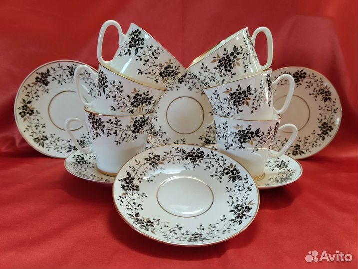 Кофейные пары лфз/костяной фарфор/ссср