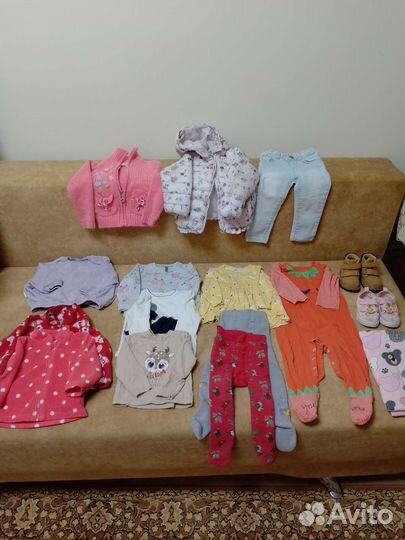 Вещи пакетом на девочку р 74-86