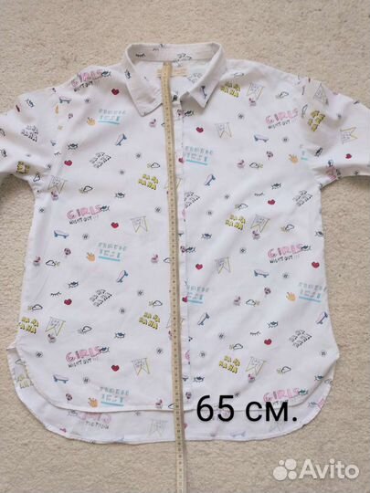 Рубашка Zara для девочки р. 152