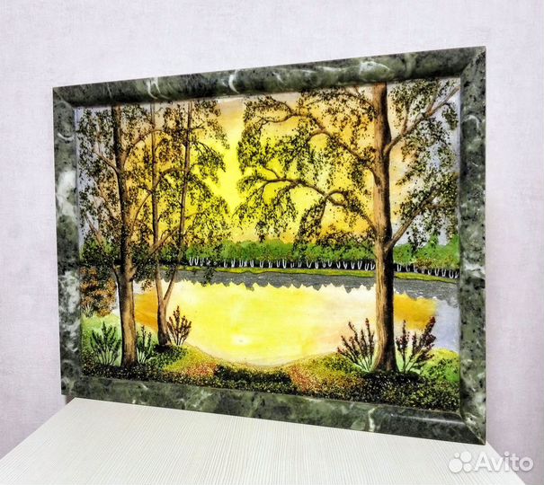 Картина Панно из Натурального Камня СССР 600х450