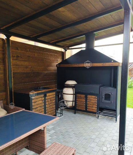 Мангальный комплекс, казан, мангал, печь