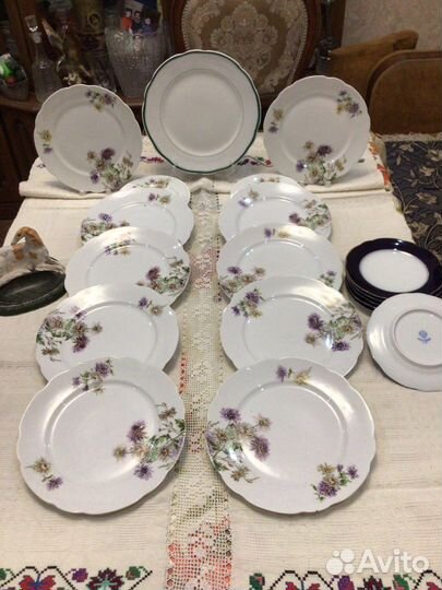 Бронь Антикварные тарелки М. С. Кузнецова