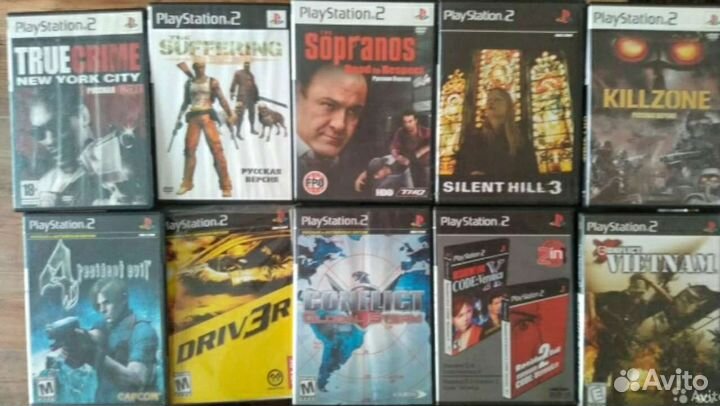 Диски на ps2 игры
