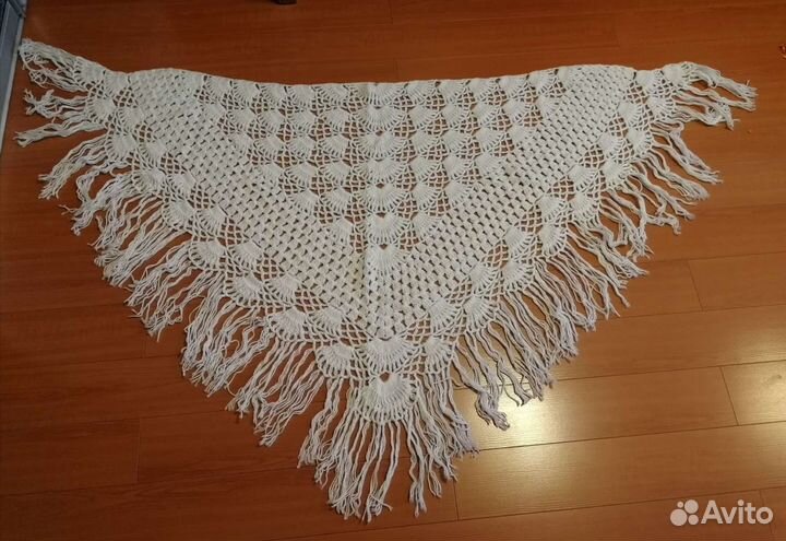 Шаль вазяная крючком