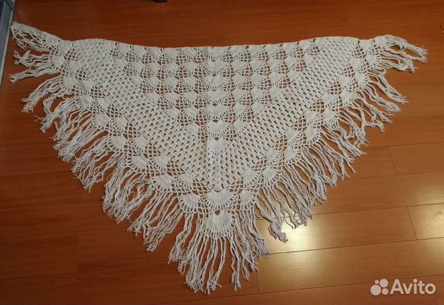 Шаль вазяная крючком