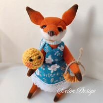 Лиса и колобок игрушка тедди