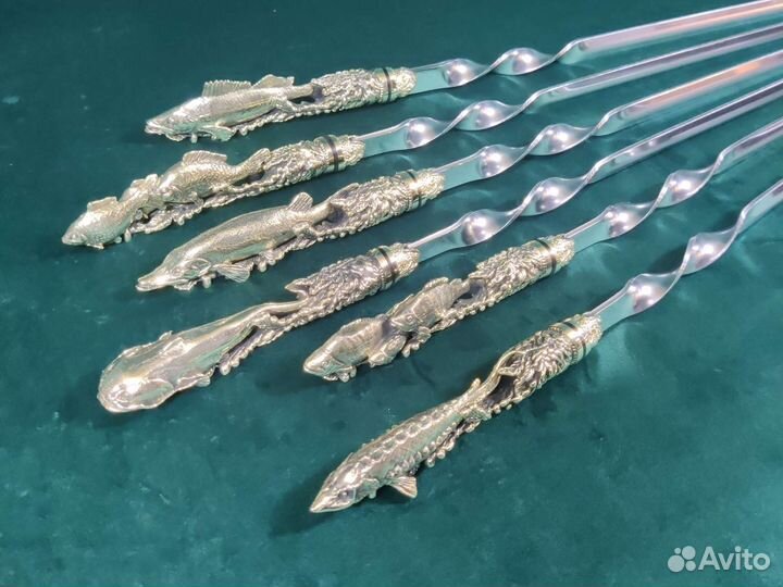 Мужской подарок - Шампура для шашлыка Рыба