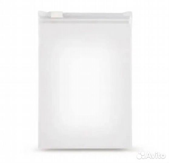 Пакет зиплок С бегунком 350Х400мм,матовый белый