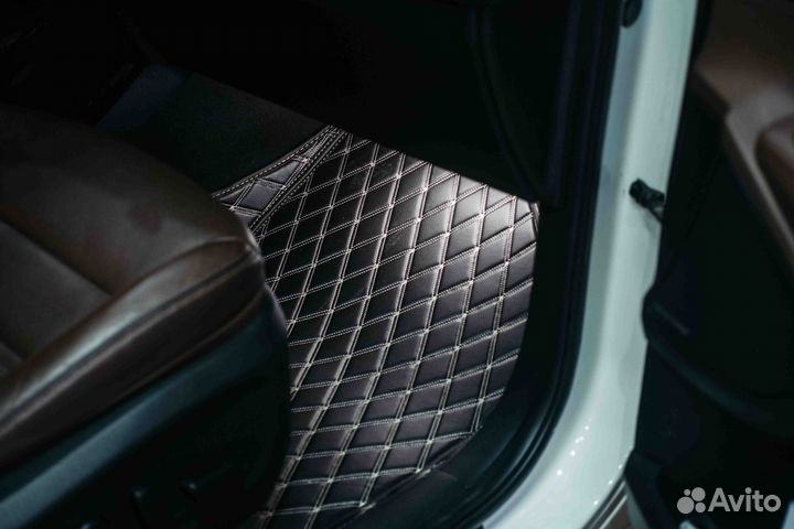 3Д коврики из экокожи Kia sorento prime 2021