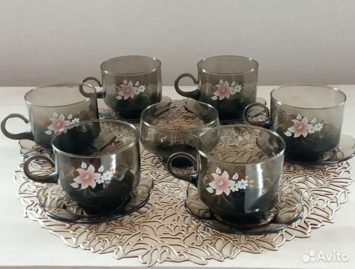 Посуда СССР цветное стекло