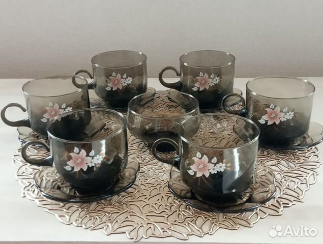 Посуда СССР цветное стекло