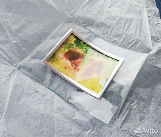 Полукруглая рамка для фото, стекло