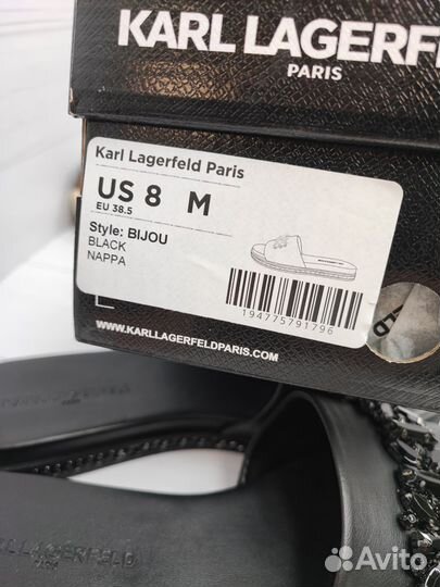 Шлепки женские Karl lagerfield