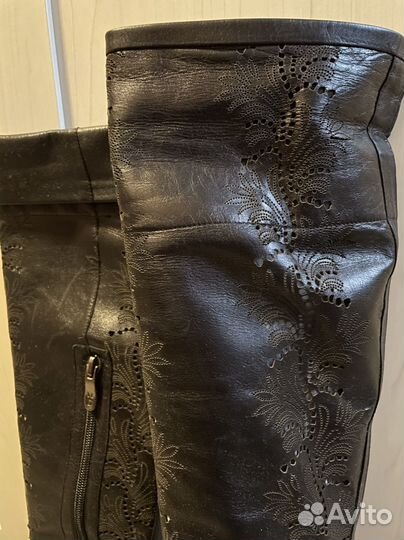 Сапоги из натуральной кожи