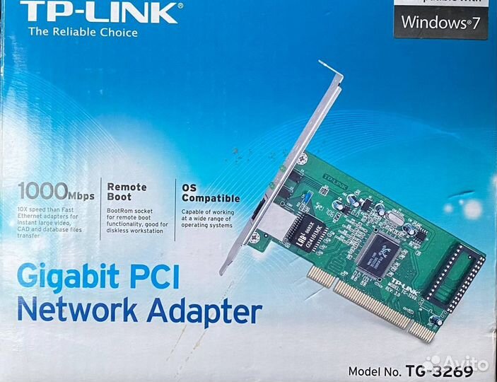 Gigabit pci-e сетевой адаптер