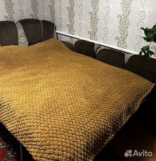Плед из ализе пуффи