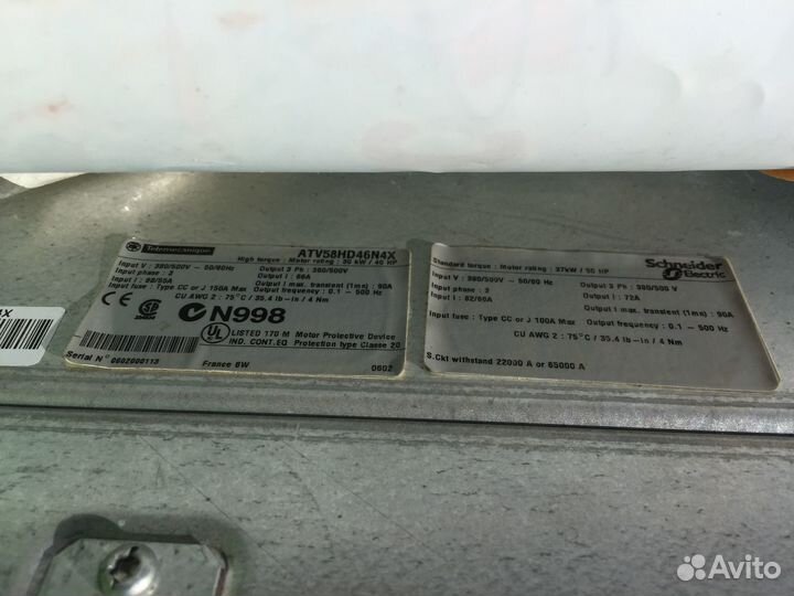Частотный преобразователь Schneider ATV58HD46N4X