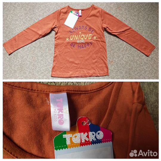 Новые лонгсливы 110-116 свитшоты