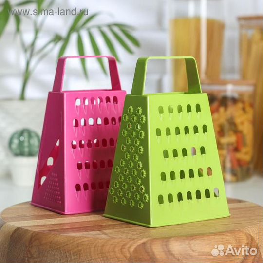 Тёрка четырёхгранная «Яркость цвета», 16 см, цвет