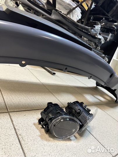 Bmw e46 передний бампер M tech 2 с птф