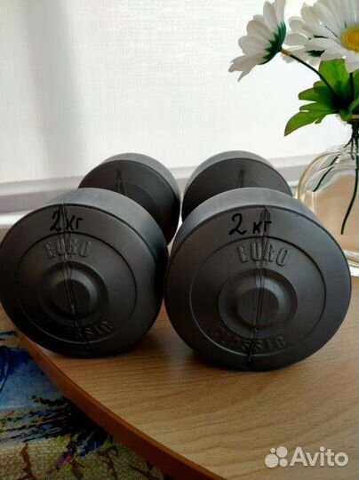 Гантели от 1 до 3 кг