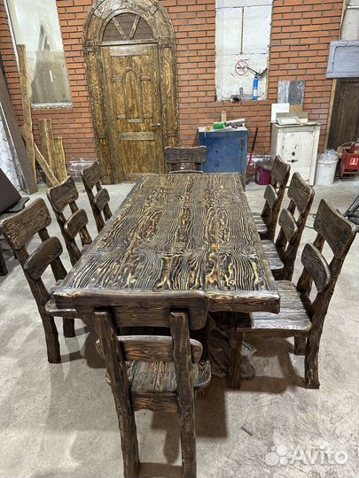 Стол из массива. стол и стулья из массива