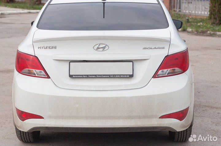 Спойлер на Hyundai Solaris 1