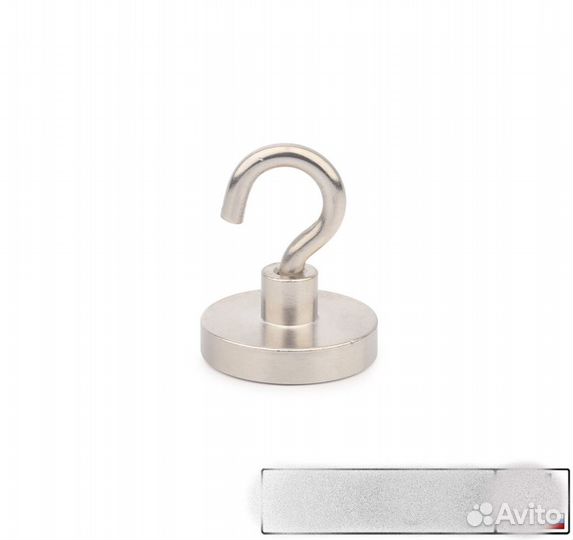 Magnit31 Неодимовый магнит с крючком Е25 сила 22кг