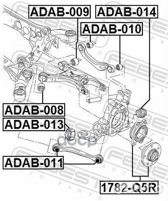 Сайленблок заднего поперечного рычага audi a4 a