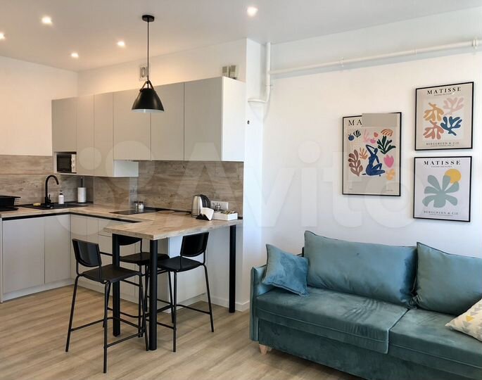 1-к. квартира, 32,5 м², 1/4 эт.