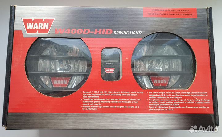 Фары дополнительные Warn W400D-HID 82400