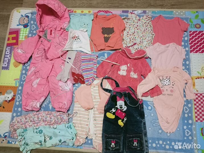 Детская одежда пакетом бу в хор. состоянии 62-80р