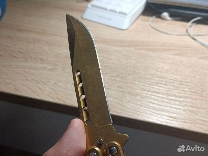 Нож складной ручной работы