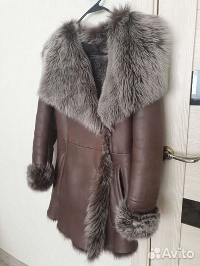 Дубленка натуральная женская 42 44
