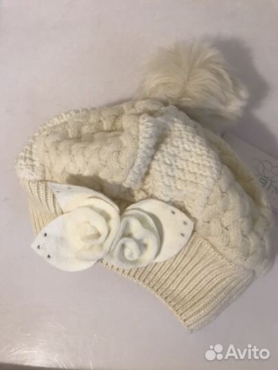 Зимний берет Бирибимбо Италия новый и Шапка FinnFl