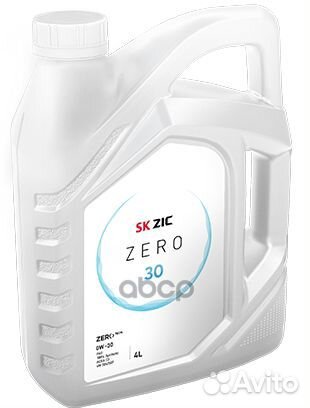 ZIC zero 30 0W30 (4L) масло мот. синт acea C3, VW