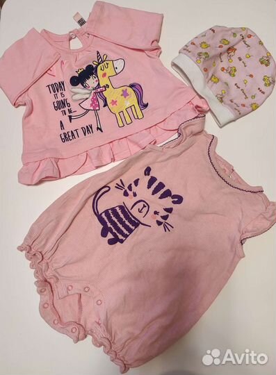 Одежда пакетом для девочки 68