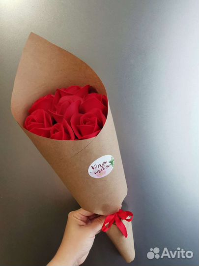 Букет из мыльных роз