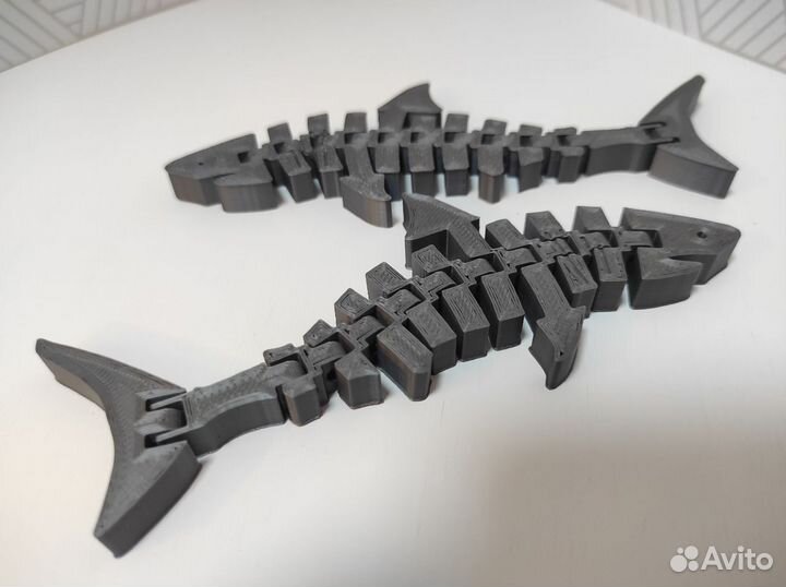 Акула гибкая 3д