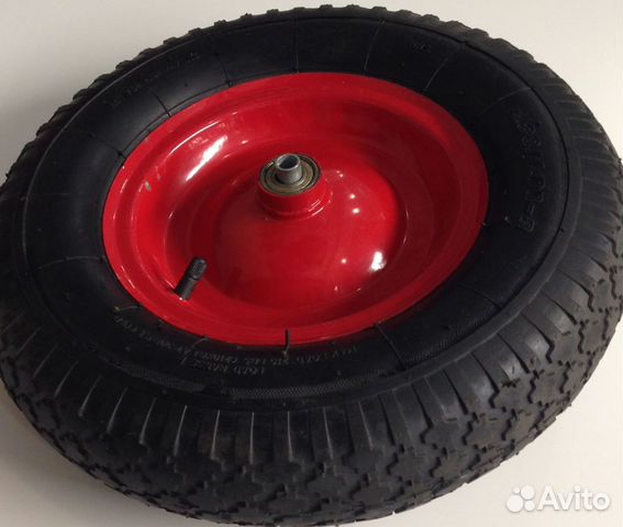 Колесо для тачки пневмо 3,25*8 (ось 20)