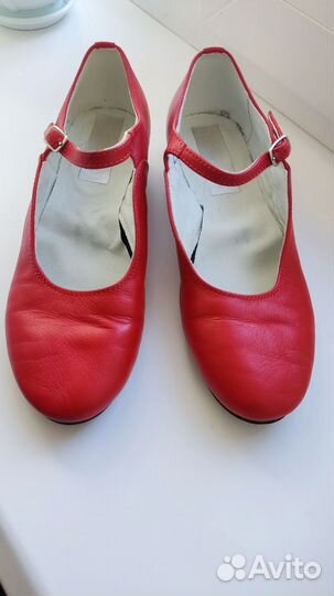 Туфли кожаные для народных танцев, девочке